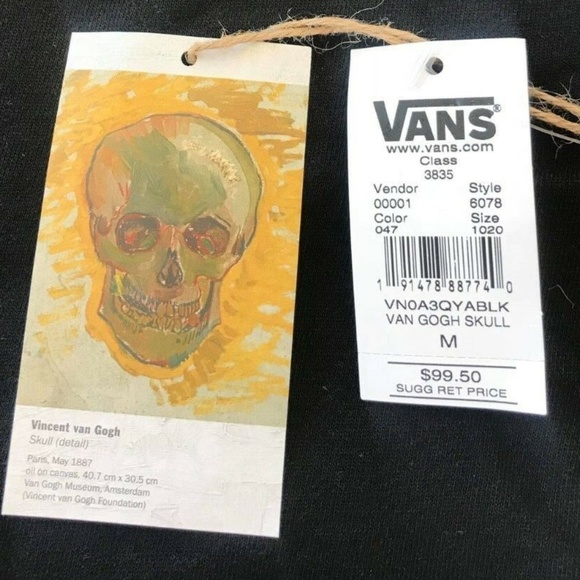 Men’s Vans X Van Gogh Skull Hoodie - Picture 5 of 7